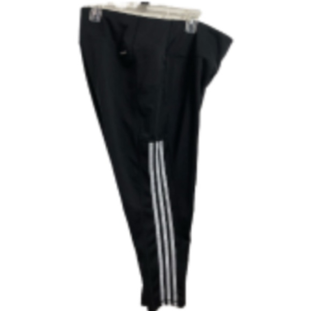 EUC Adidas Aeroready Black Athletic Leggings with White Stripes Size: 2X - Picture 2 of 11